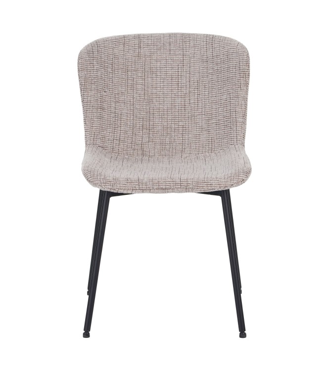 Chaise Contemporaine avec Revêtement en Tissu Bouclé