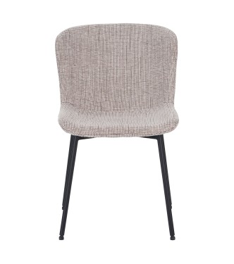 Chaise Contemporaine avec Revêtement en Tissu Bouclé