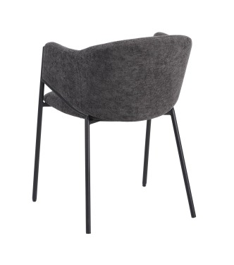 Chaise de Salle à Manger Monochromatique Luxueuse au Design Moderne