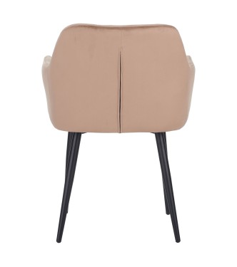 Fauteuil en Velours Capitonné au Style Contemporain